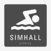 Taktil skylt m. brailleskrift SIMHALL - Bild 3